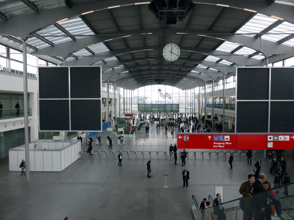 Registration area of the EAU16 conference at the International Congress Center Munich, viewed from the First Floor