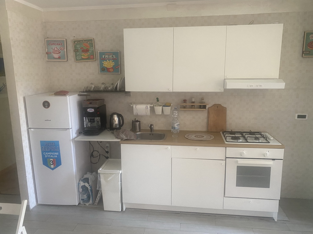 Interior of the kitchen of the House of Mola apartment