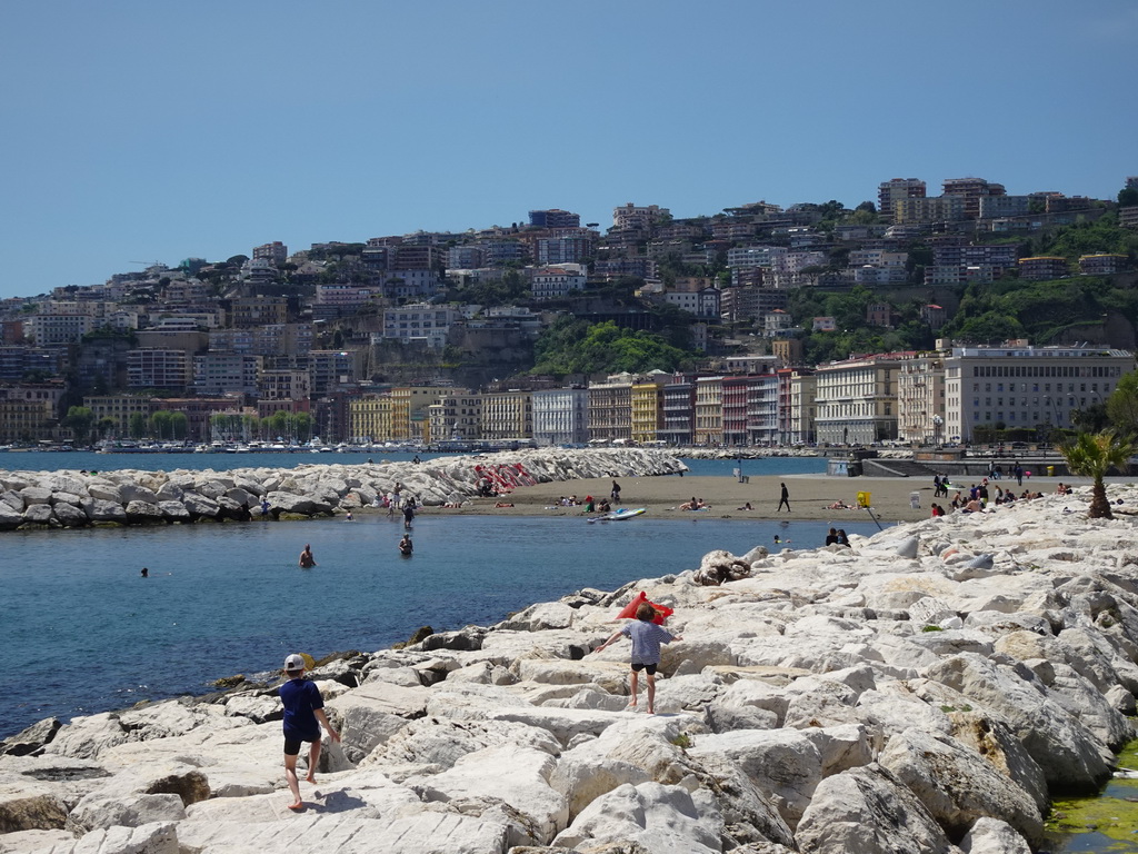 Mappatella Beach, viewed from the Via Francesco Caracciolo street