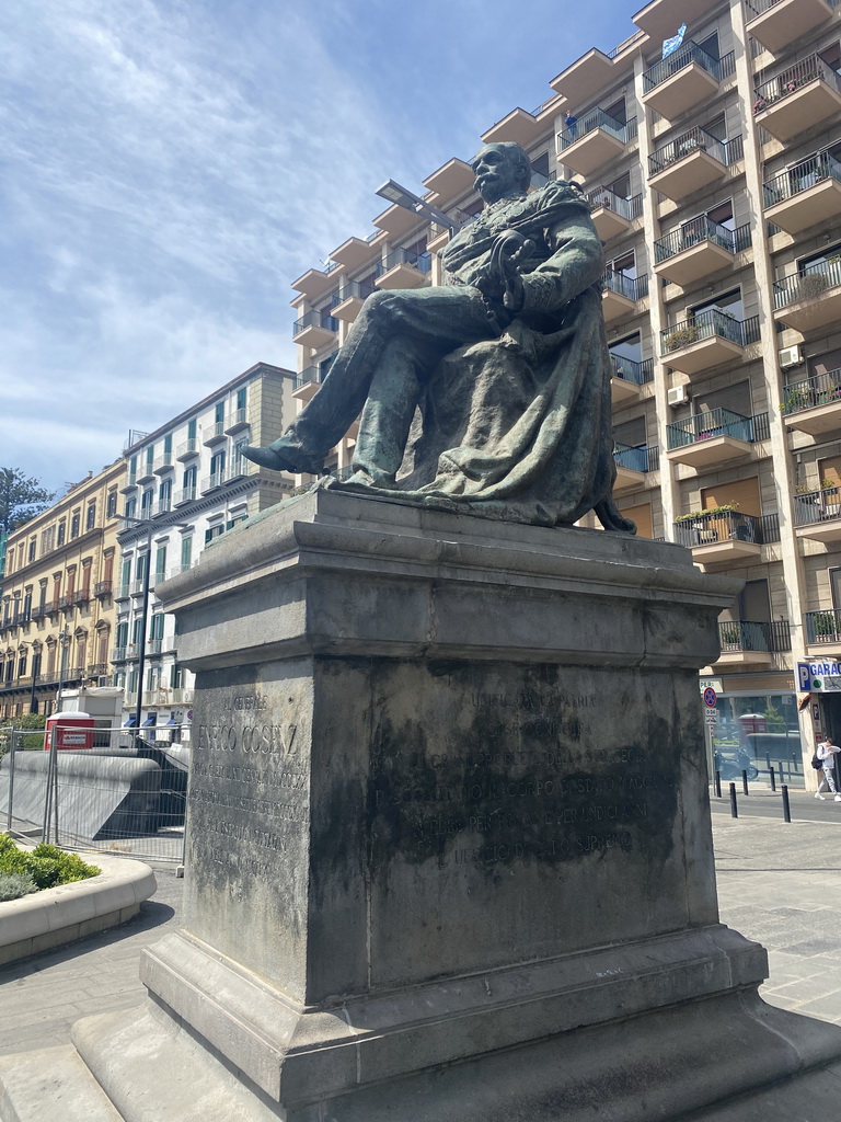 The Monument for Enrico Cosenz at the Riviera di Chiaia street