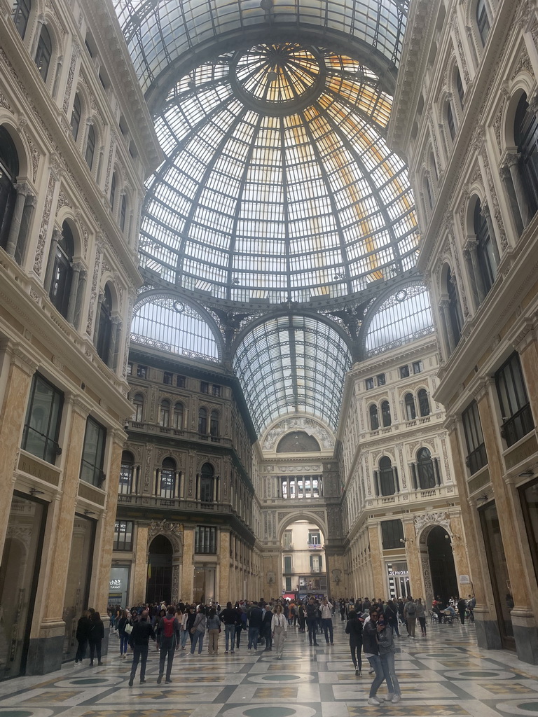 North side of the interior of the Galleria Umberto I gallery