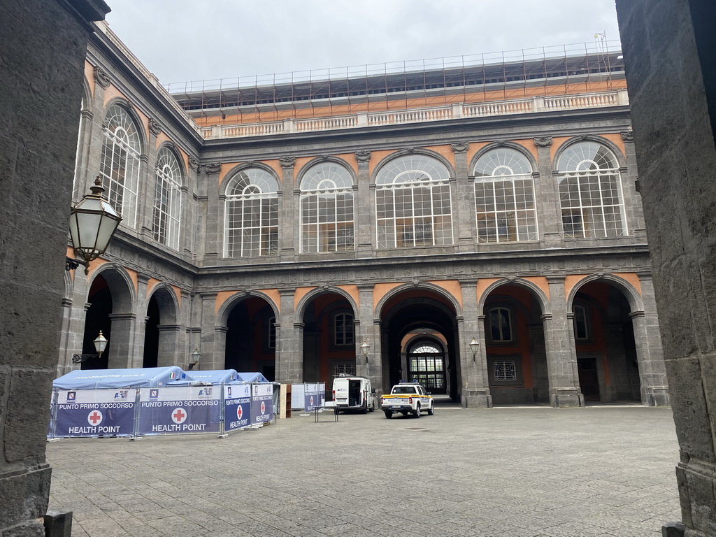 Inner square of the Royal Palace of Naples