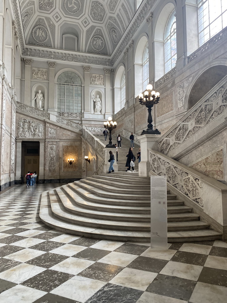 Main staircase at the Royal Palace of Naples