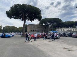 Parking lot at the Via Cuma a Fuorigrotta street