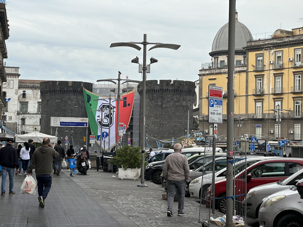 The Piazza San Francesco a Capuana square with the Porta Capuana gate and the Chiesa di Santa Caterina a Formiello church