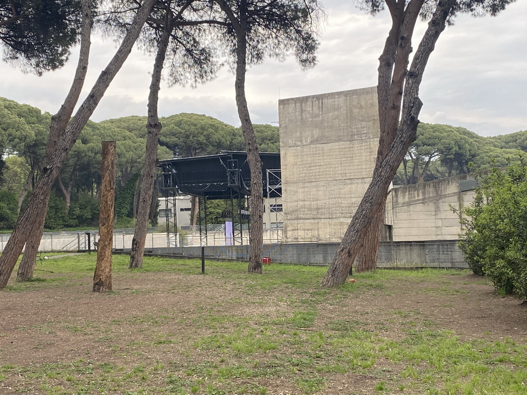 The Arena Flegrea, viewed from the Via Cardinale Guglielmo Massaia street