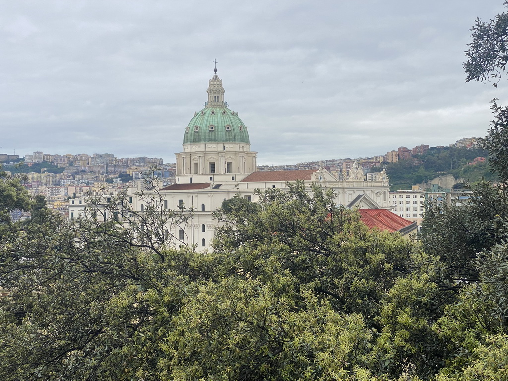 The Basilica dell`Incoronata Madre del Buon Consiglio church, viewed from the Via Capodimonte street