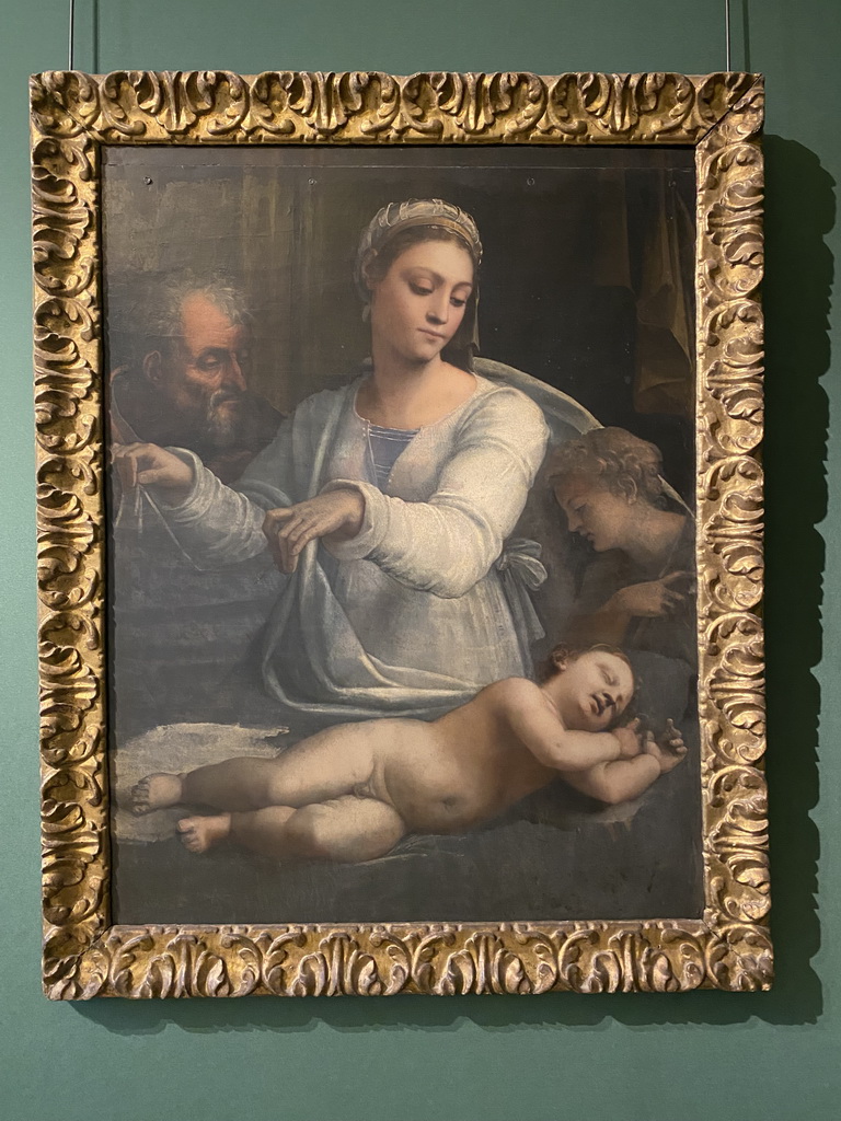 Painting at the First Floor of the Museo di Capodimonte museum