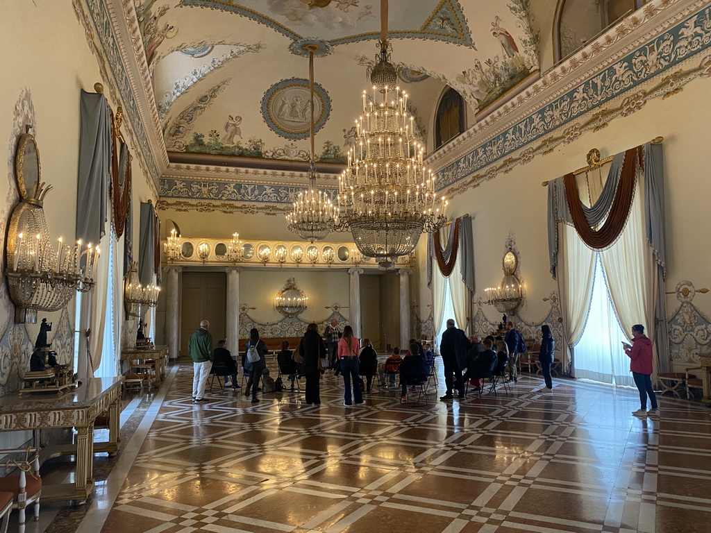 Interior of the Salone delle Feste room at the First Floor of the Museo di Capodimonte museum