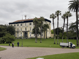 Southwest side of the Palazzina dei Principi building at the Real Basco di Capodimonte park