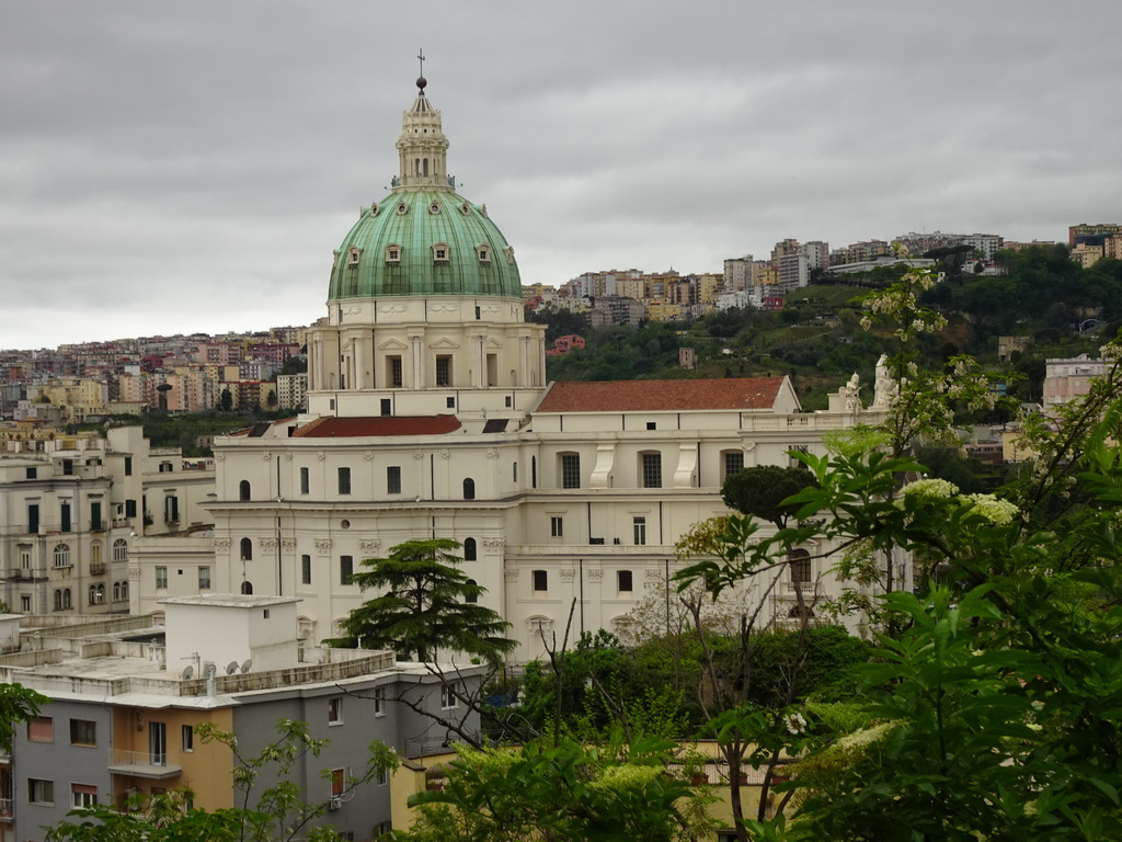 The Basilica dell`Incoronata Madre del Buon Consiglio church, viewed from the Via Capodimonte street