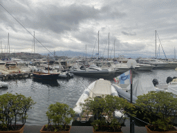 Boats at the Sannazaro Port, viewed from the Via Francesco Caracciolo street