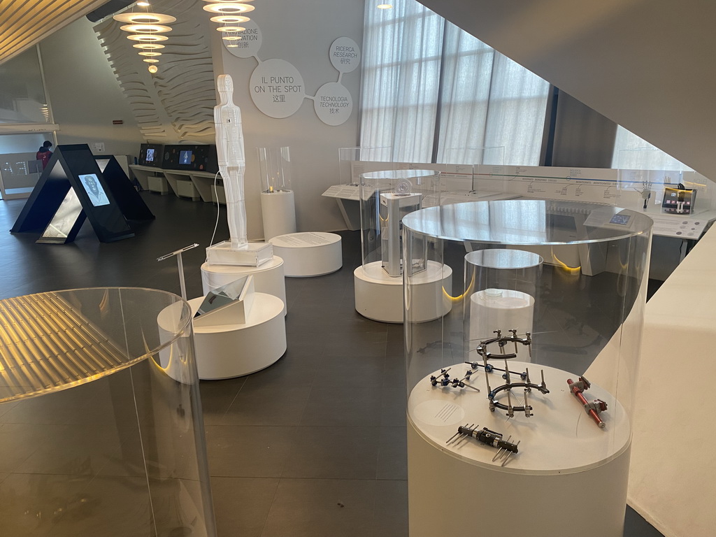 Technological inventions at the Corporea building at the east side of the Città della Scienza museum