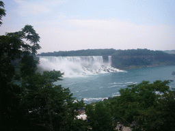 View on the American Falls from the entrance building to the Maid of the Mist