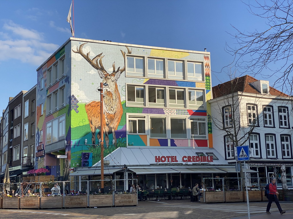 Front of the Hotel Credible at the Hertogstraat street