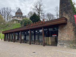 Entrance to the Bastei museum at the Lange Baan street and the Sint-Nicolaaskapel chapel at the Valkhof park