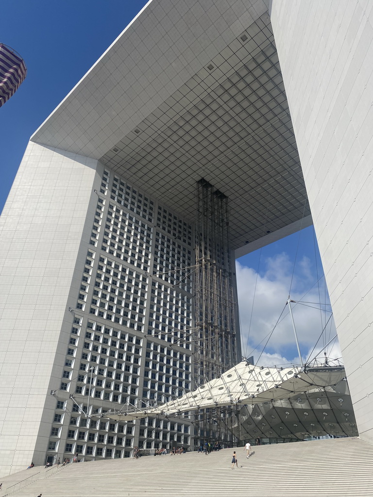 Front of the Grande Arche de la Défense building at the Parvis de la Défense square