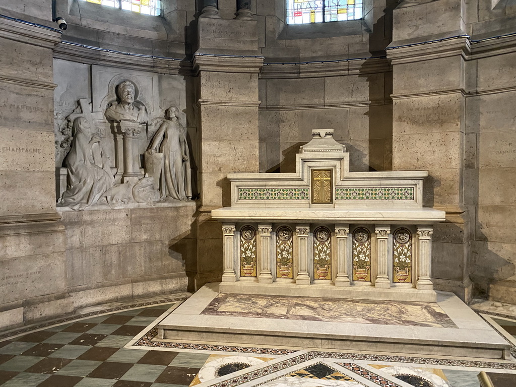 The Chapel of Saint Benedict Joseph Labre and Saint Francis of Assisi at the Basilique du Sacré-Coeur church