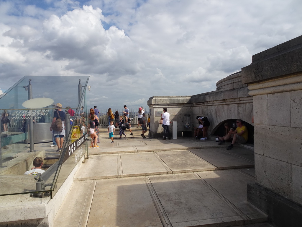 The roof of the Arc de Triomphe