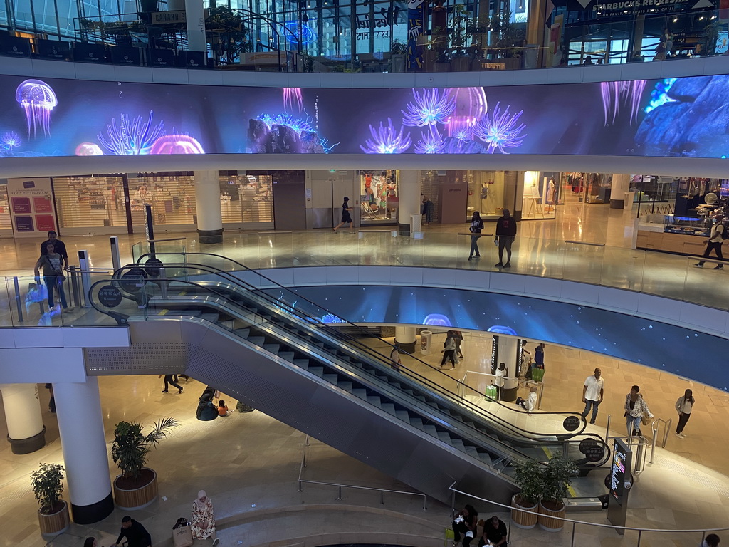 Interior of the Second Floor of the Westfield Les 4 Temps shopping mall