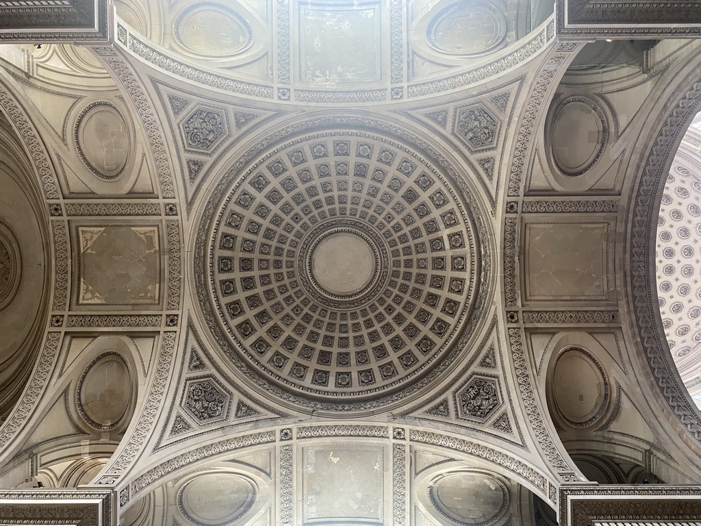 Ceiling of the nave of the Panthéon, viewed from the transept