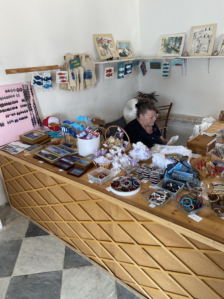 Interior of the shop at the Our Lady of the Rocks Island