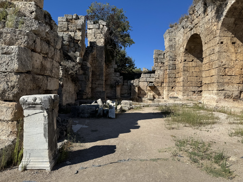 Northwest room of the Southern Bath at the Ancient City of Perge