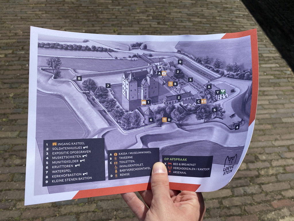 Map of Loevestein Castle