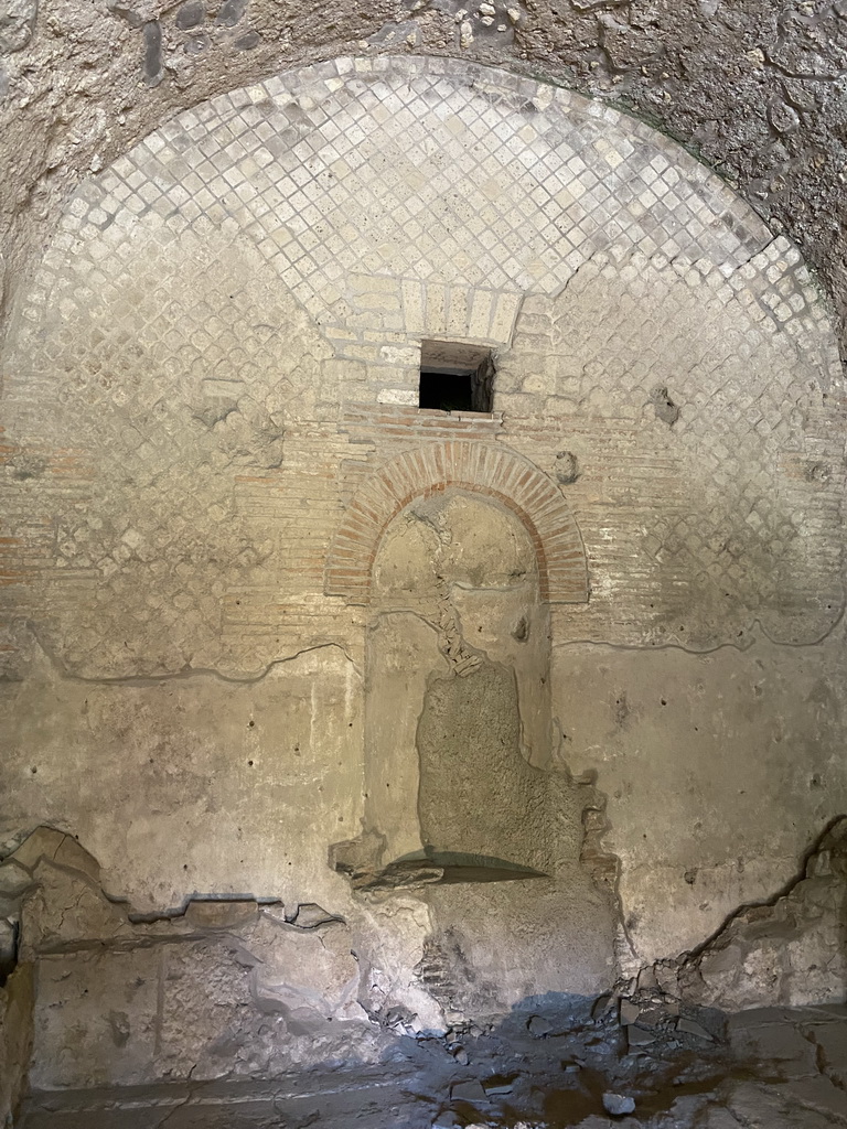 Wall with niche and window at the Suburban Baths at the Pompeii Archeological Site