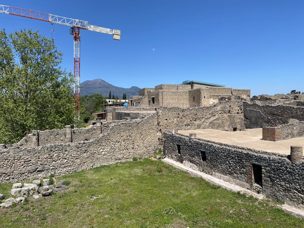 Walls at the House of the Sailor at the Pompeii Archeological Site