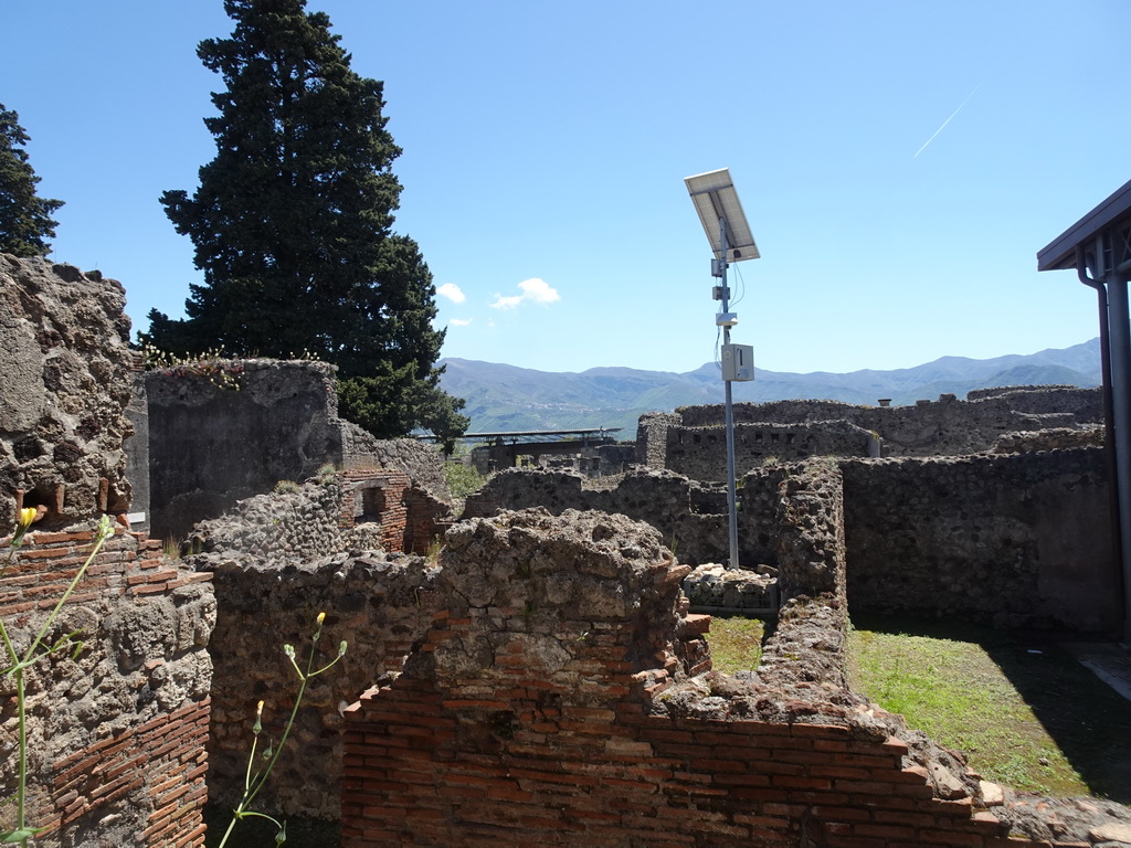 Walls at the House of the Dioscuri at the Pompeii Archeological Site