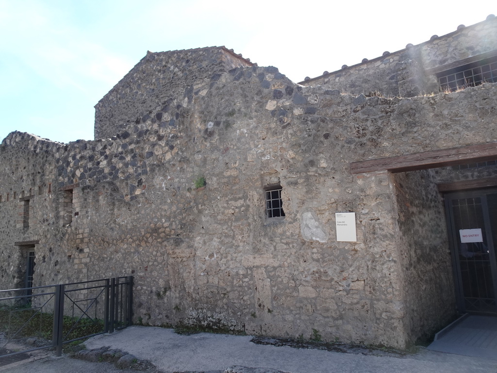 East side of the House of Menander at the Vicolo di Paquius Proculus street at the Pompeii Archeological Site