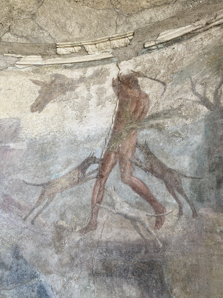 Wall painting at the House of Menander at the Pompeii Archeological Site