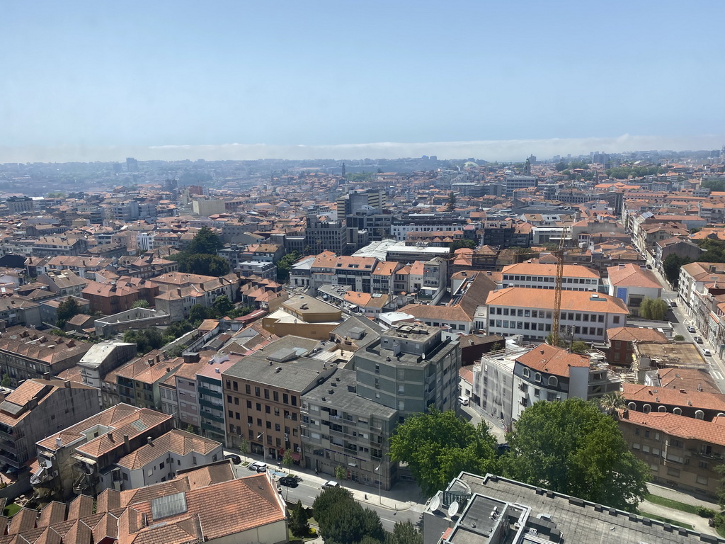 The city center with the Super Bock Arena, viewed from the swimming pool at the Hotel Vila Galé Porto