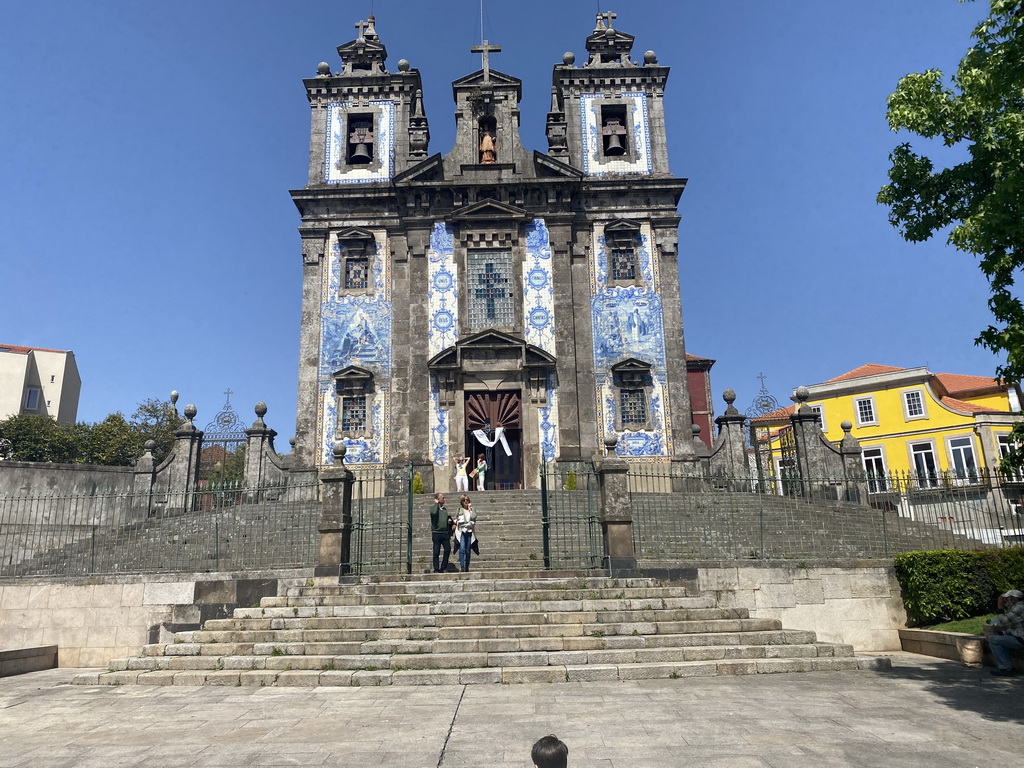 Front of the Igreja de Santo Ildefonso church at the Praça da Batalha square