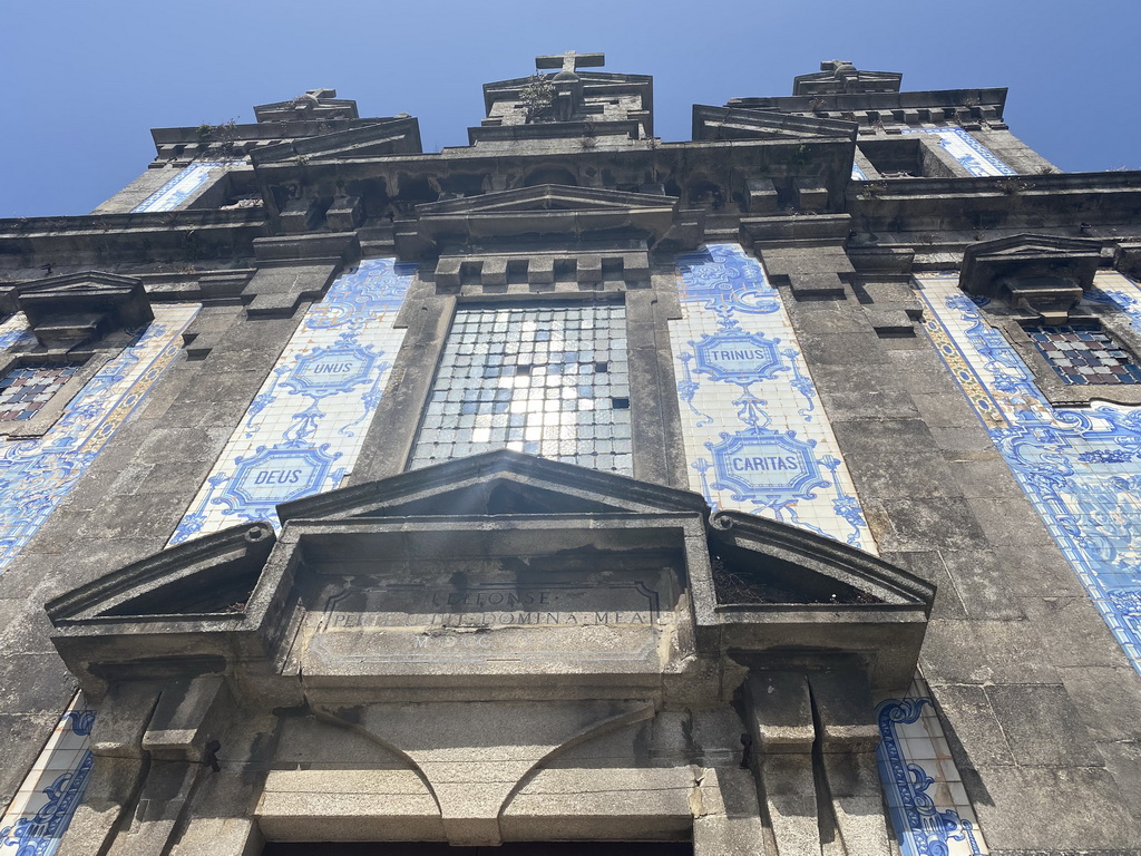 Facade of the Igreja de Santo Ildefonso church, viewed from the Praça da Batalha square