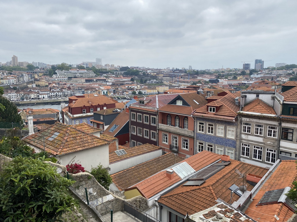 The city center, the Douro river and Vila Nova de Gaia, viewed from the Miradouro da Igreja de São Lourenço viewpoint