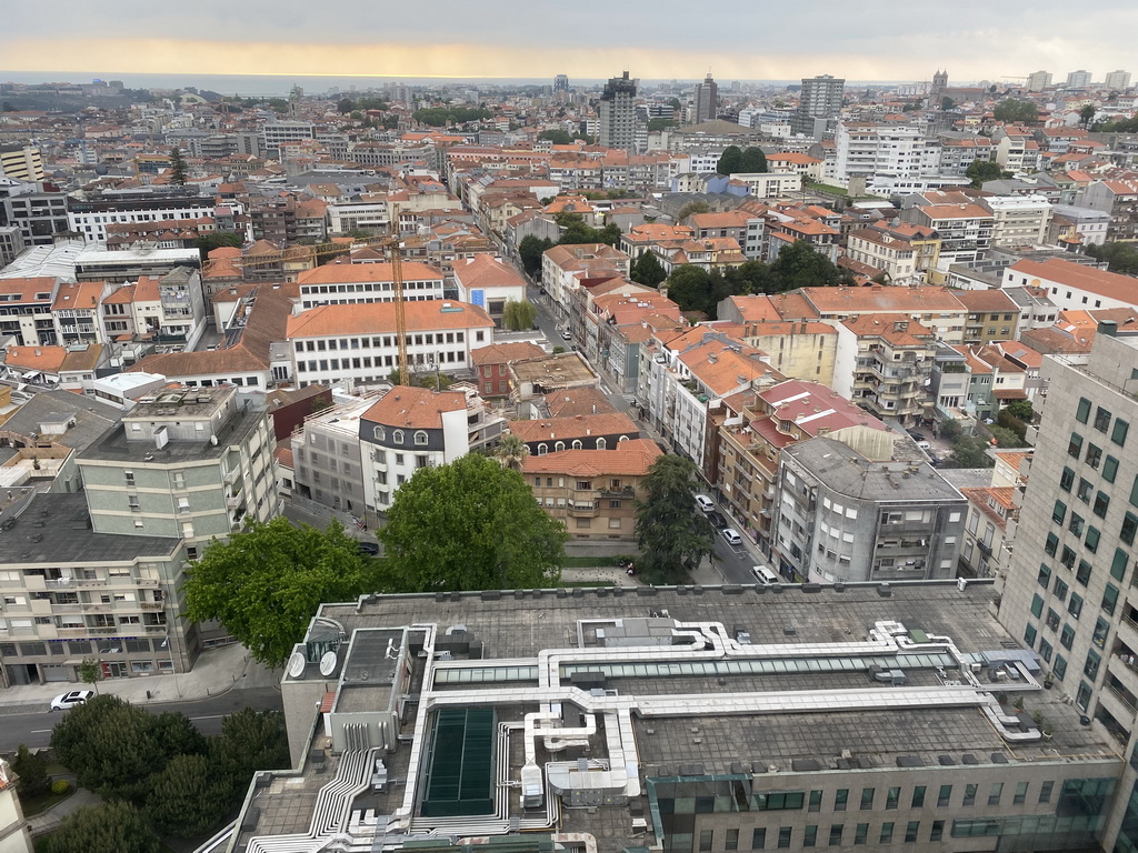 The city center, viewed from the swimming pool at the Hotel Vila Galé Porto