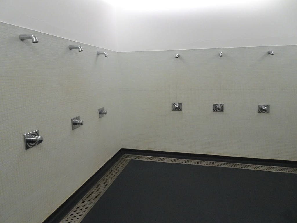 Showers at the away team`s Dressing Room at the Estádio do Dragão stadium