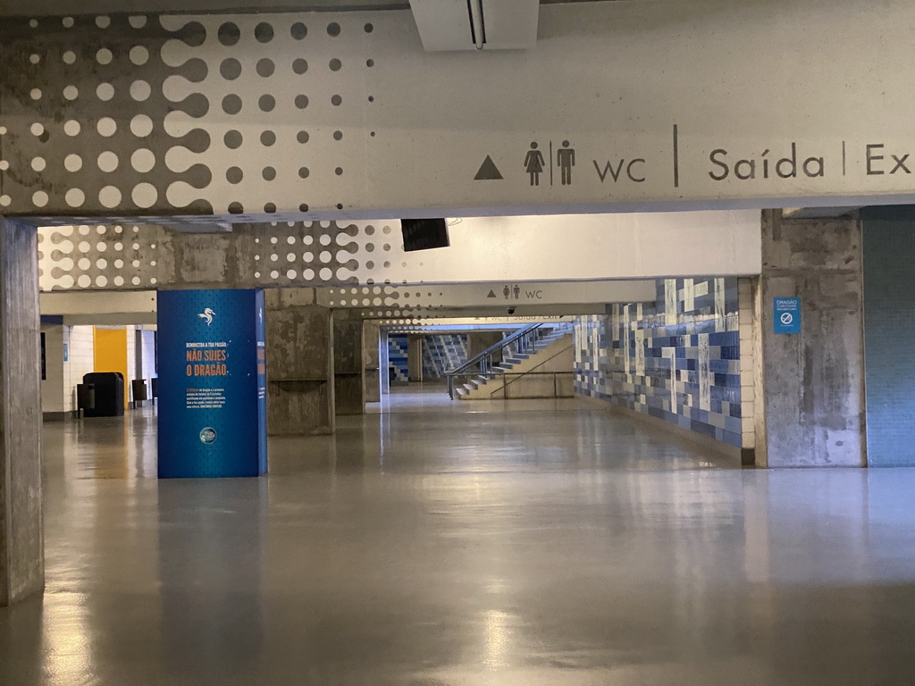 Hallway at the Estádio do Dragão stadium