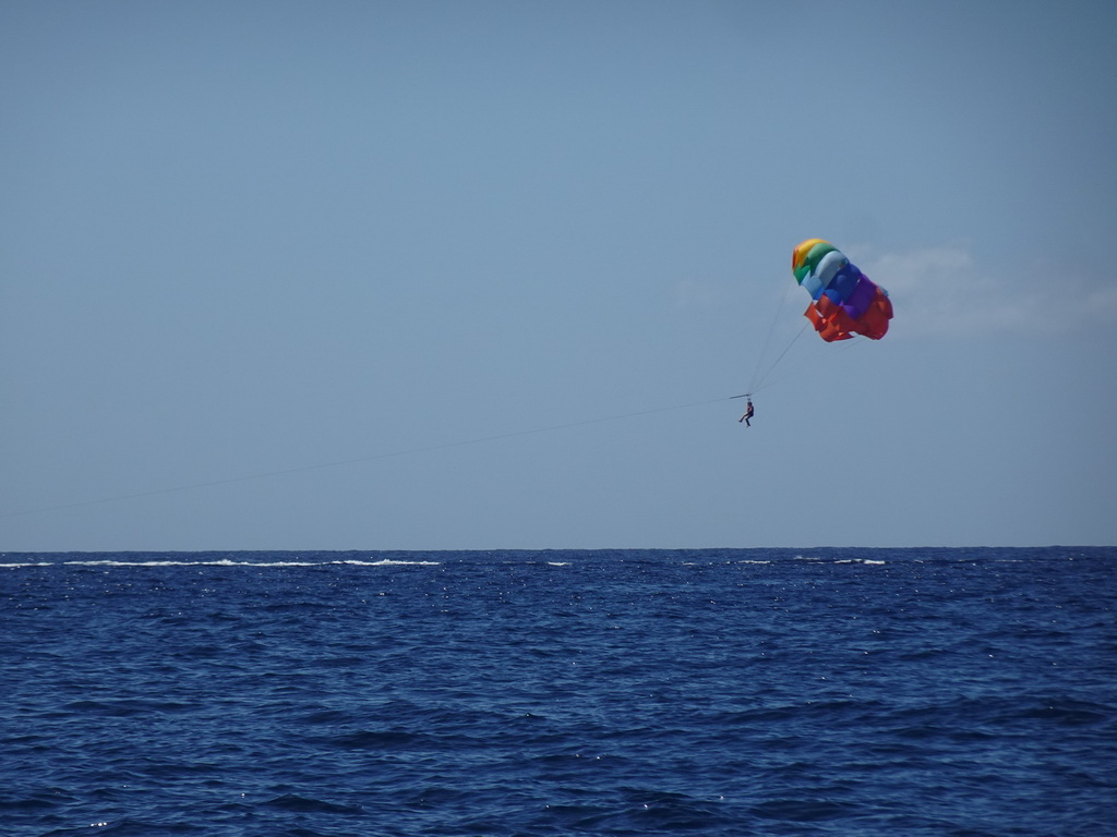 Parasail, viewed from the Sagitarius Cat boat