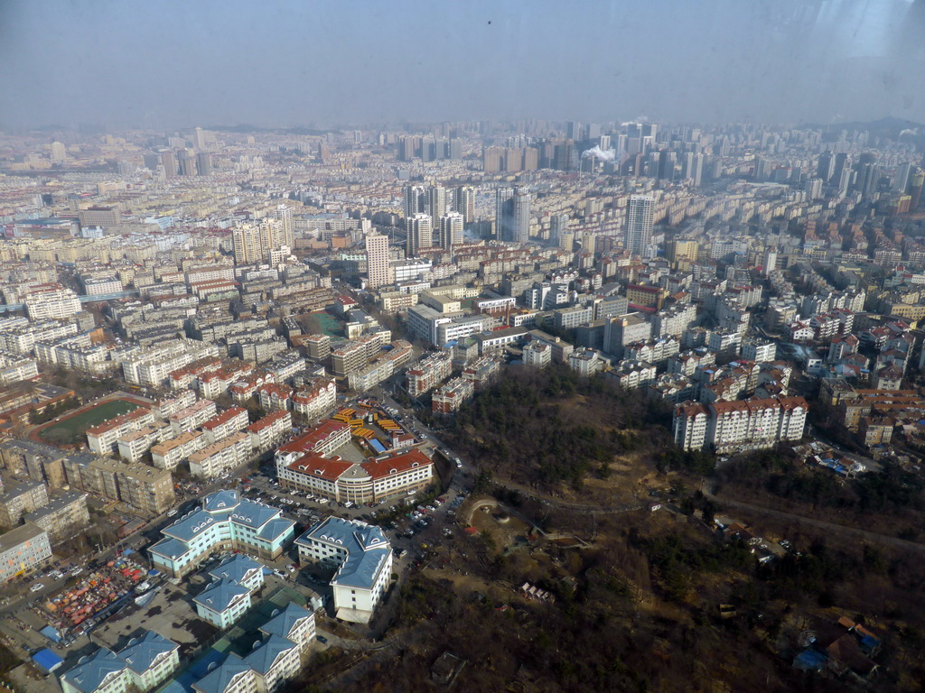 The northeast side of the city, viewed from the highest indoor level at the Qingdao TV Tower