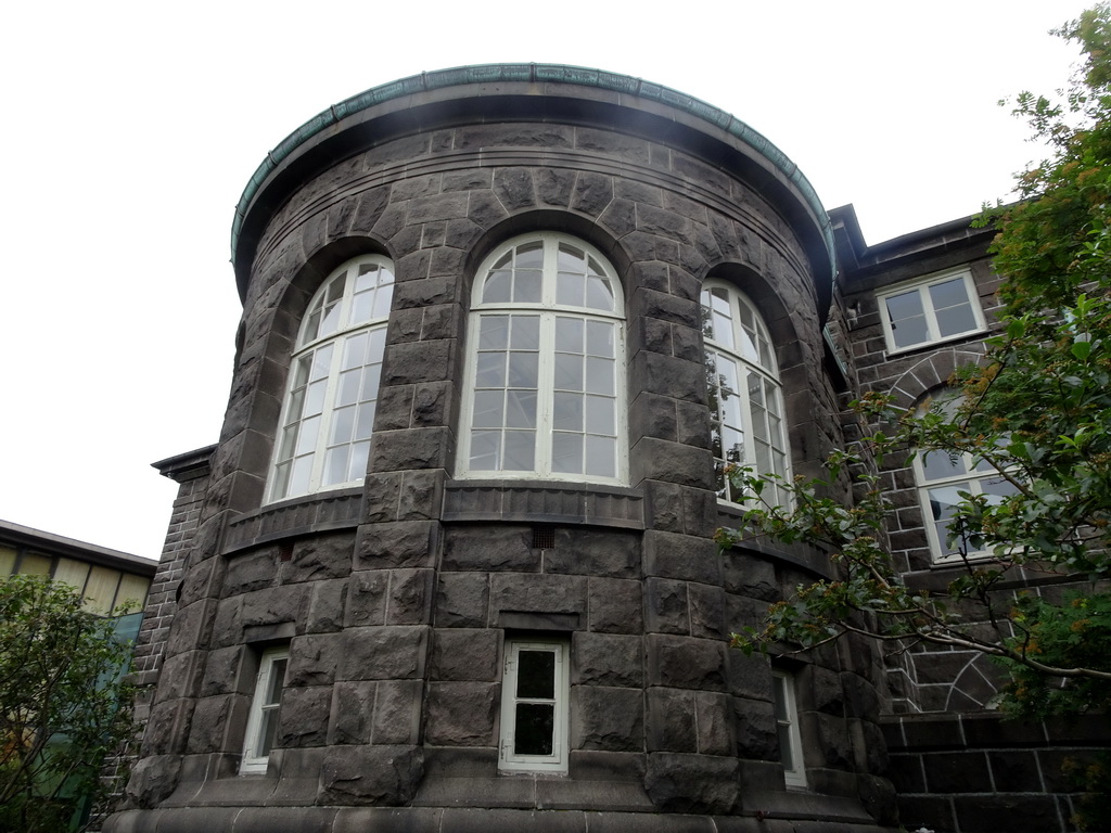 Back side of the Alþingi parliament house, viewed from the Alþingisgarðurinn garden