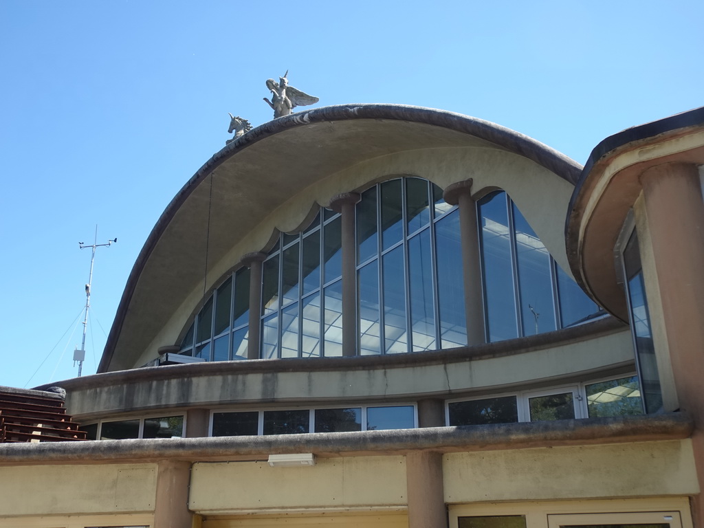 Facade of the Rivièrahal building at the Africa area at the Diergaarde Blijdorp zoo