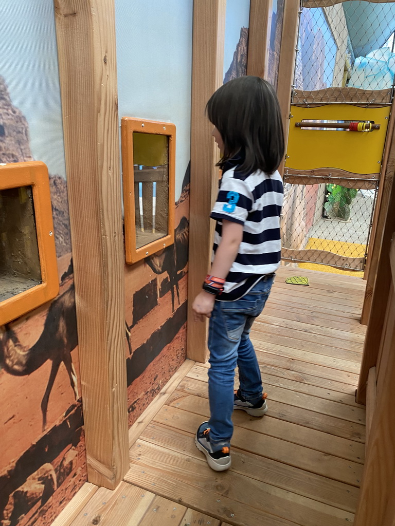 Max at the Egyptian House at the Biotopia playground in the Rivièrahal building at the Africa area at the Diergaarde Blijdorp zoo