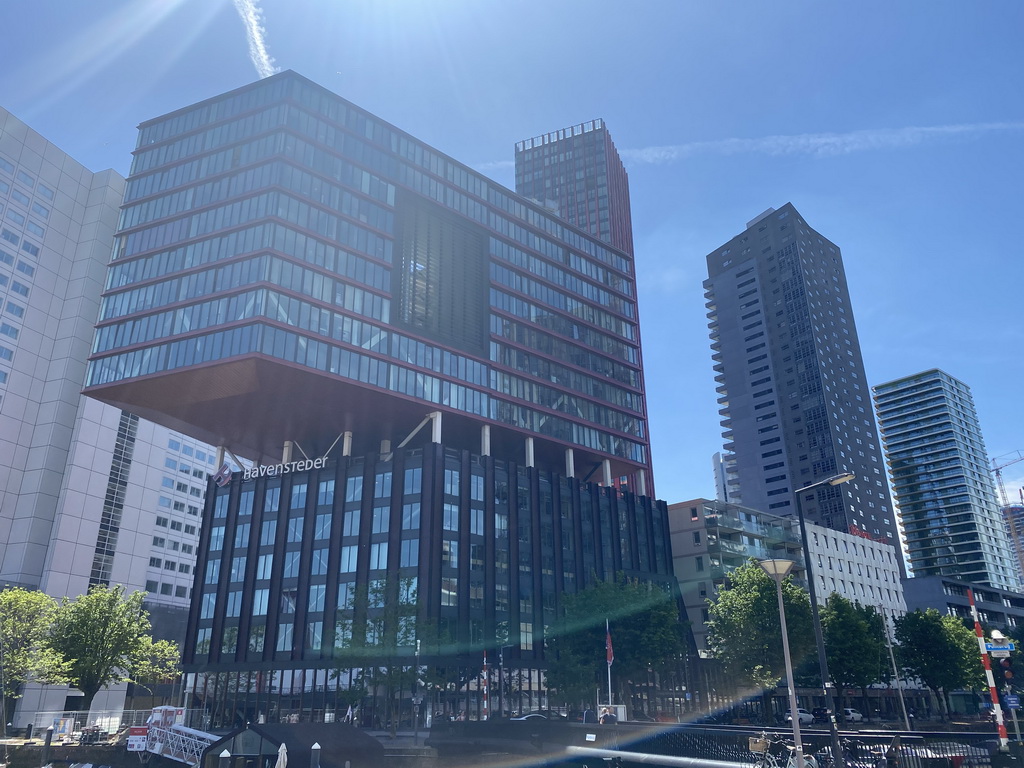 Skyscrapers at the Wijnhaven harbour