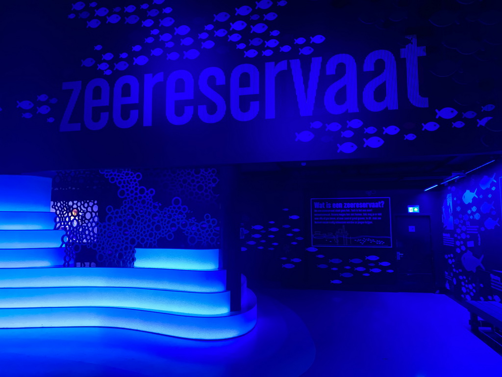 Exhibition about the underwater world at the Oceanium at the Diergaarde Blijdorp zoo