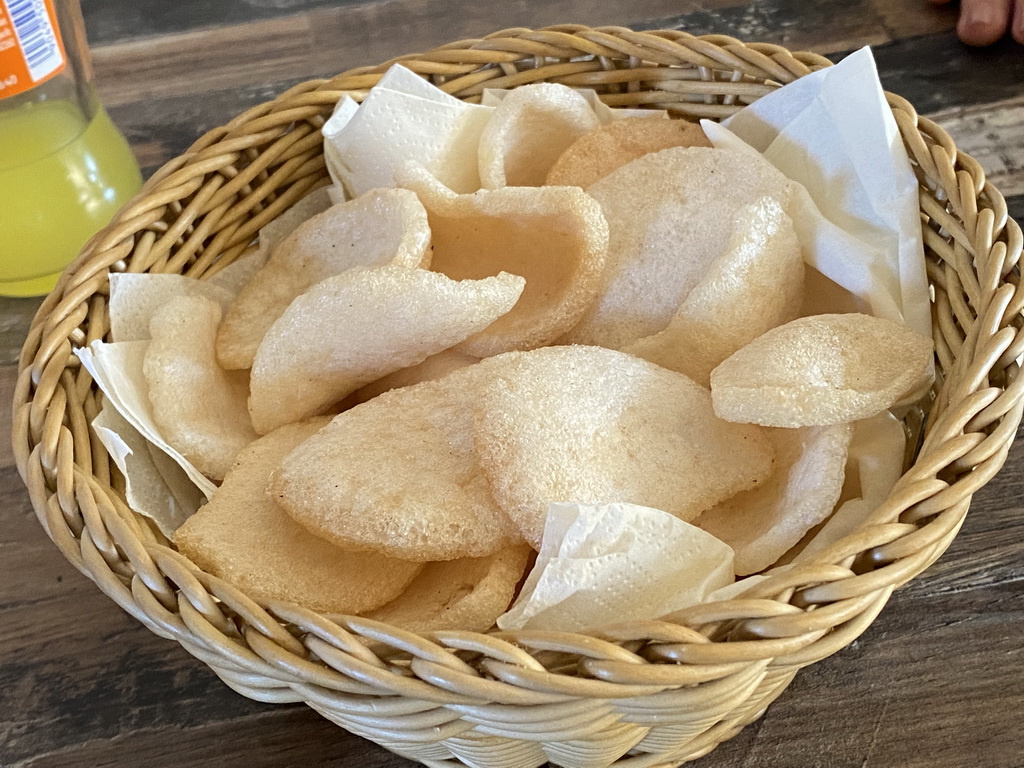 Krupuk at the Mijn Boemboe restaurant