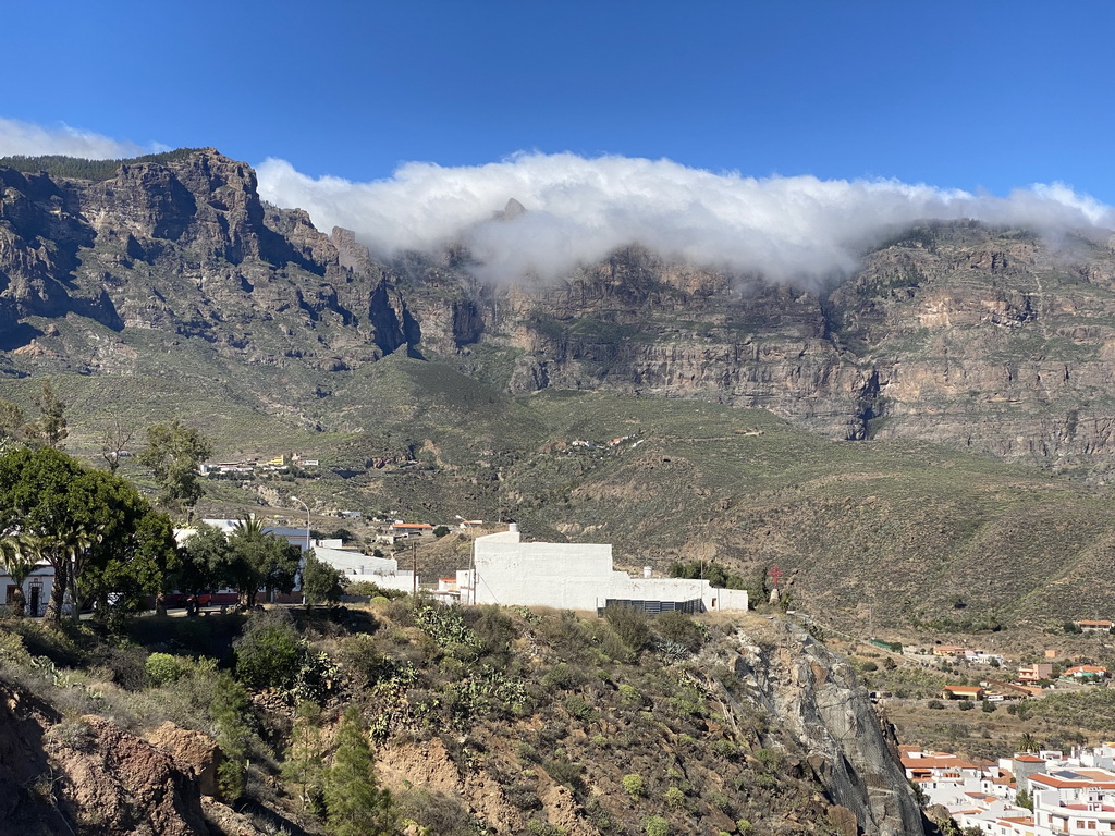 Buildings at the east side of town, viewed from the Mirador Las Tirajanas viewing point