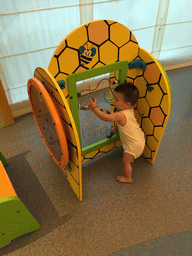 Max playing in the Play Room of the InterContinental Sanya Haitang Bay Resort